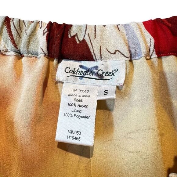Coldwater Creek Tiered Floral Skirt Women’s Small Bohemian - Picture 5 of 7